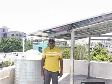 Residential rooftop solar installation in Amravati